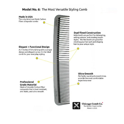 Chicago Comb - Model No. 6, 17.8cm