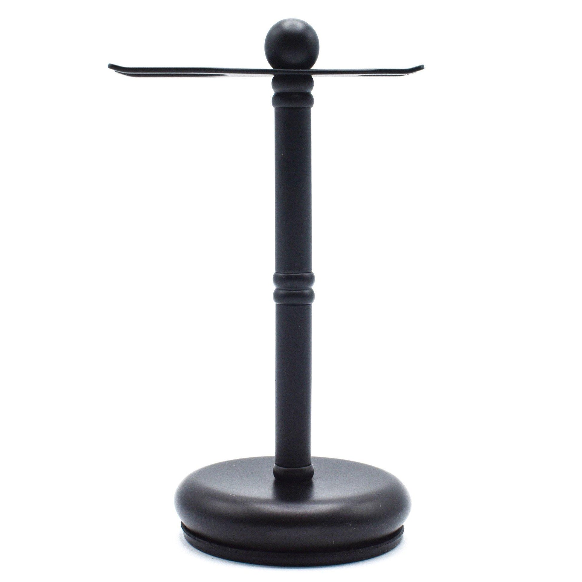 Parker - Safety Razor and Brush Stand, Black - The Panic Room