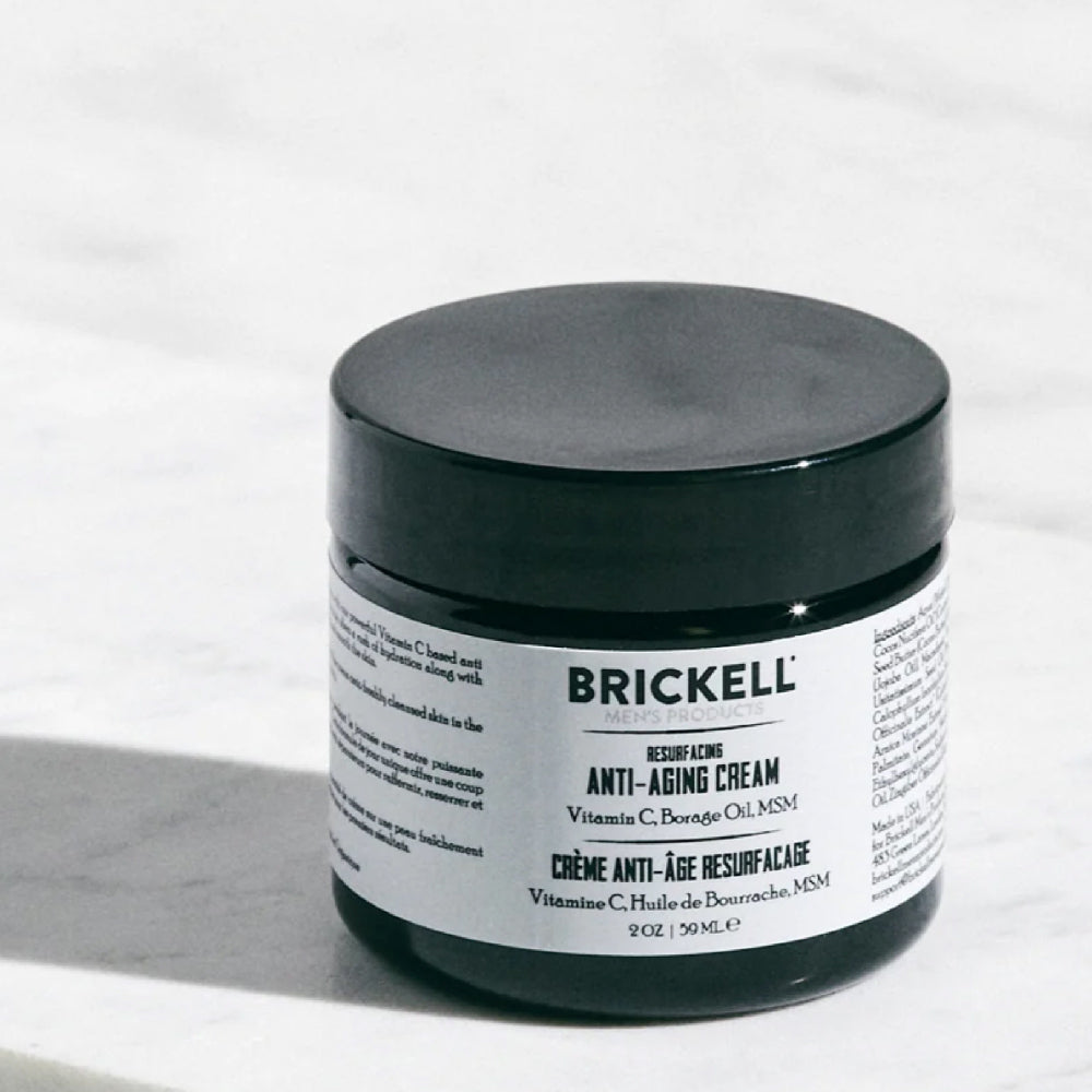 Brickell Men's Products -  Resurfacing Anti-Aging Cream For Men - The Panic Room