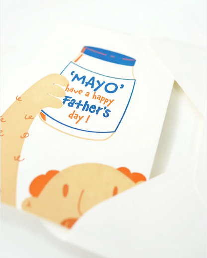 Hrvst.Store - Mayo Father's Day Greeting Card, A6, Letterpress - The Panic Room