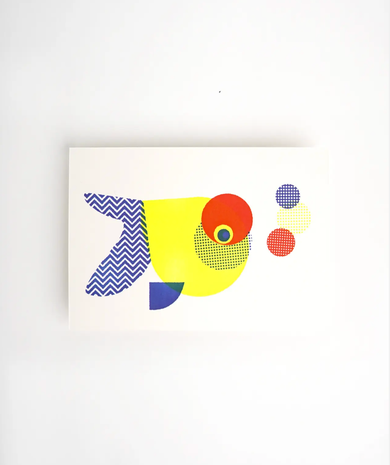 Hrvst.Store - Neon Goldfish Postcard, A6, Letterpress - The Panic Room