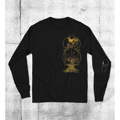La Munai - Kinder Bloomen ‘Data The Wizard’ Black Long Sleeve T-Shirt - The Panic Room