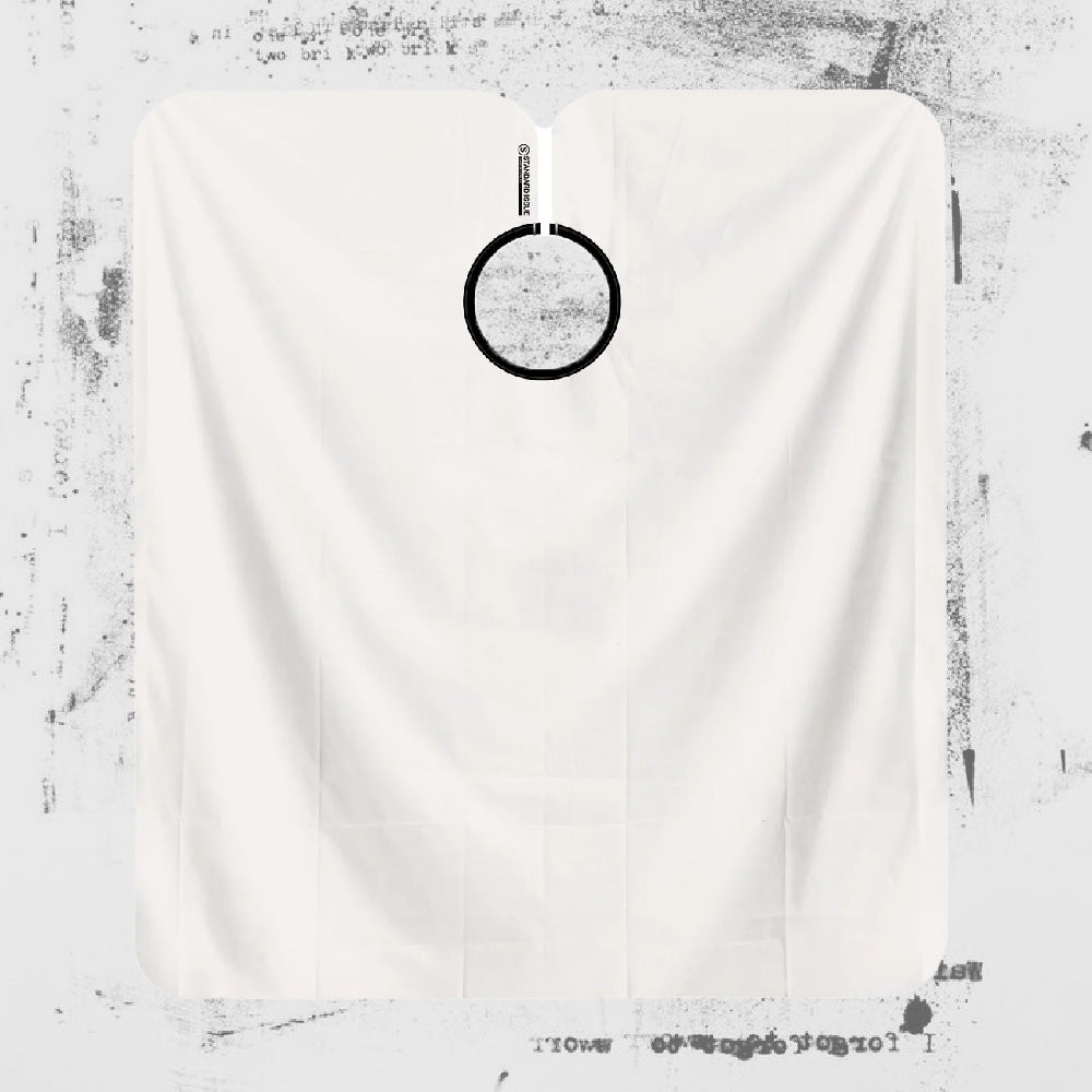 Standard Issue - Barber Cape, Silicone Neck, White - The Panic Room