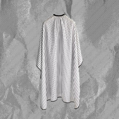 Cutting Cape, Black and White Stripes - The Panic Room