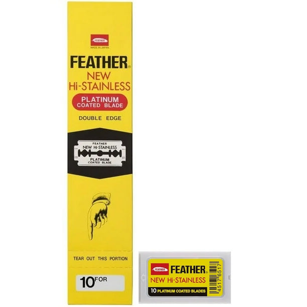 Feather - Double Edge Razor Hi-Stainless, 200pcs