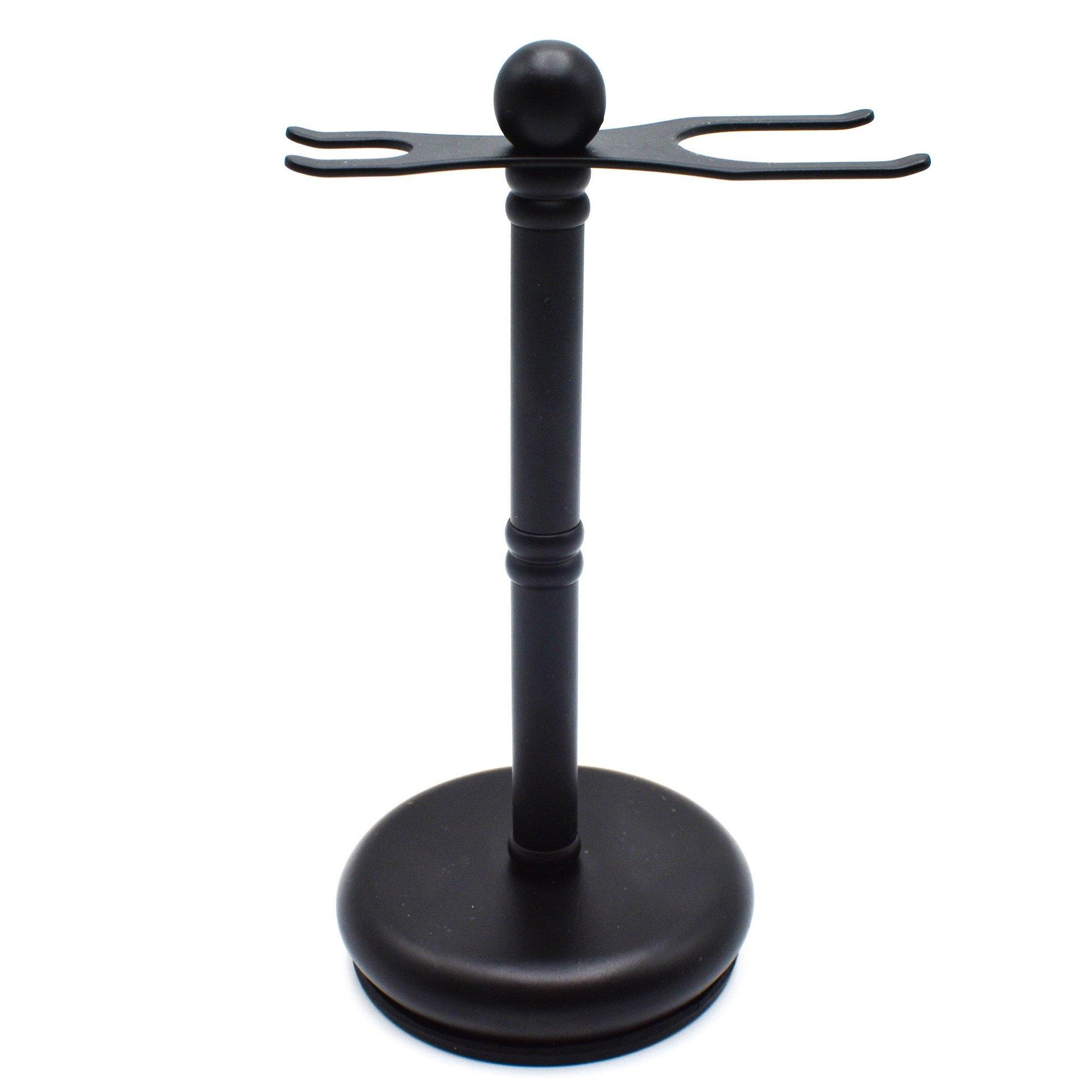 Parker - Safety Razor and Brush Stand, Black - The Panic Room