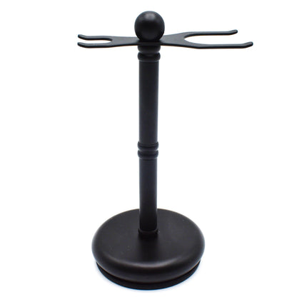 Parker - Safety Razor and Brush Stand, Black - The Panic Room