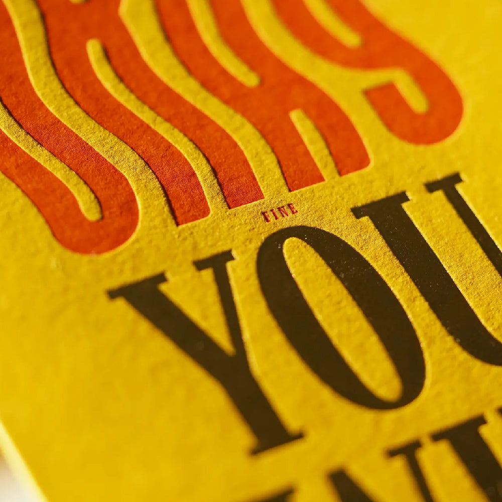 Hrvst.Store - Okay You Win Greeting Card, A6, Letterpress - The Panic Room