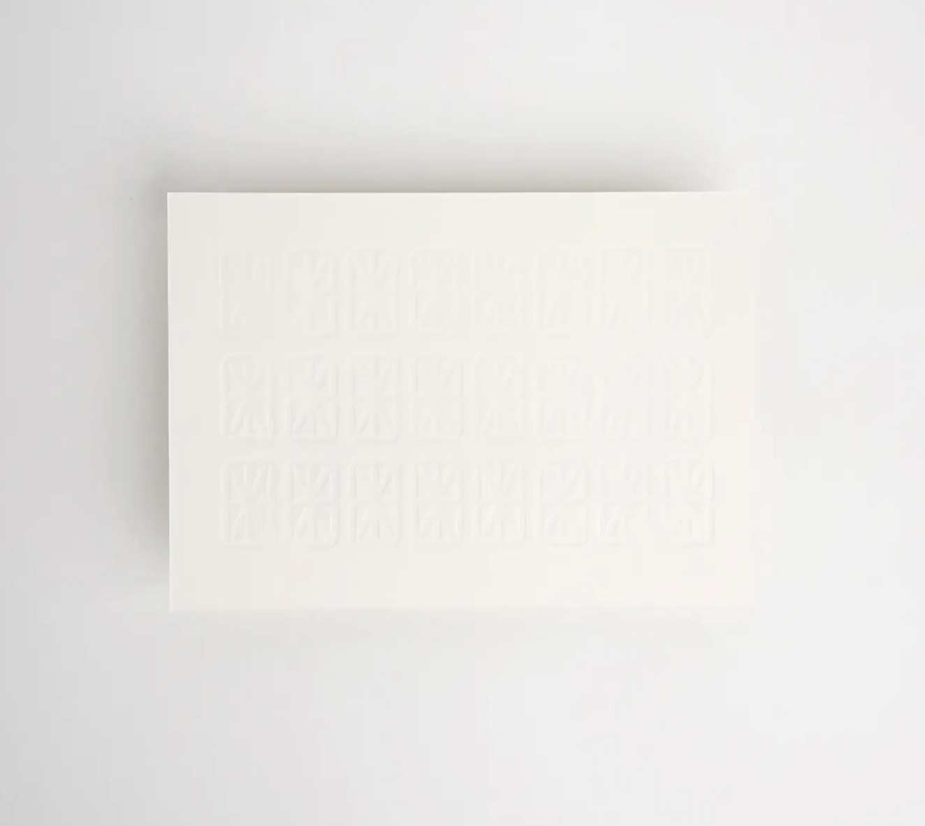 Hrvst.Store - Blind Time Postcard, A6, Letterpress - The Panic Room