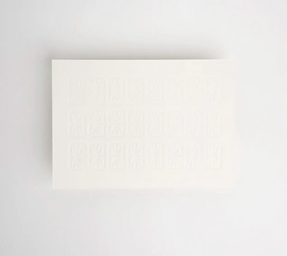 Hrvst.Store - Blind Time Postcard, A6, Letterpress - The Panic Room