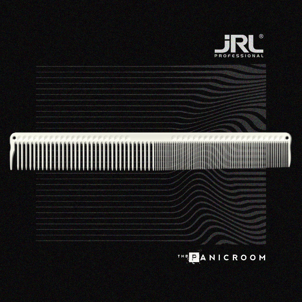 JRL - Precise Cutting Comb 8.6", White - The Panic Room