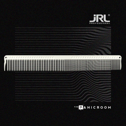 JRL - Precise Cutting Comb 8.6", White - The Panic Room