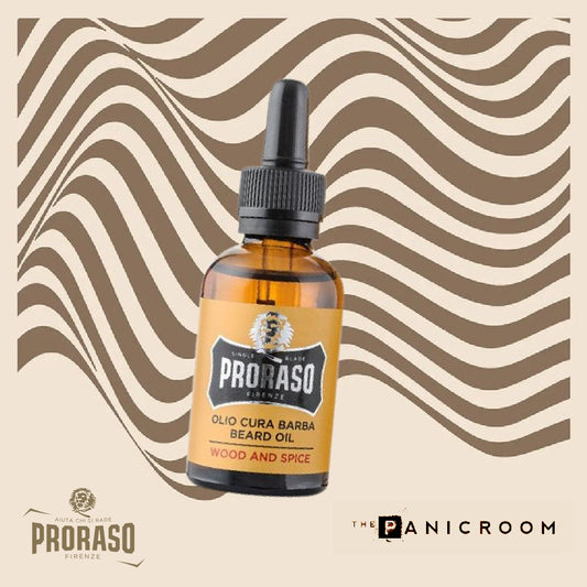 Proraso - Beard Oil, Wood & Spice, 30ml - The Panic Room