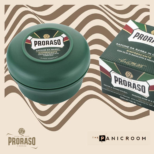 Proraso - Eucalyptus & Menthol Refresh Shaving Soap, 150ml - The Panic Room