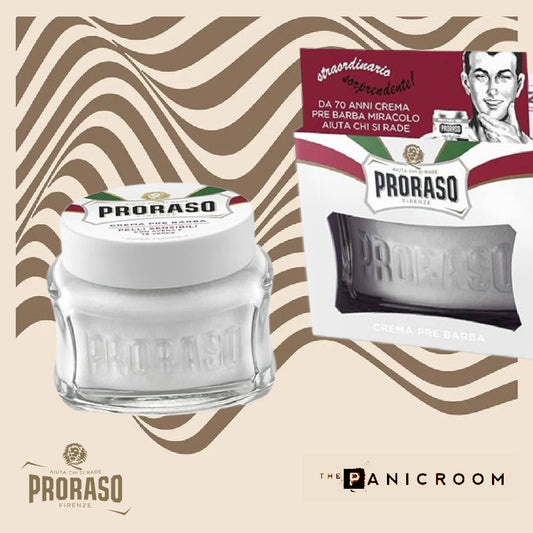 Proraso - Pre Shave Cream, Sensitive Green Tea, 100ml - The Panic Room
