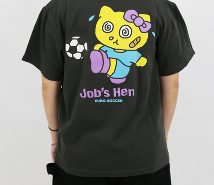 Job's Hen - Cut Meow Tee - The Panic Room