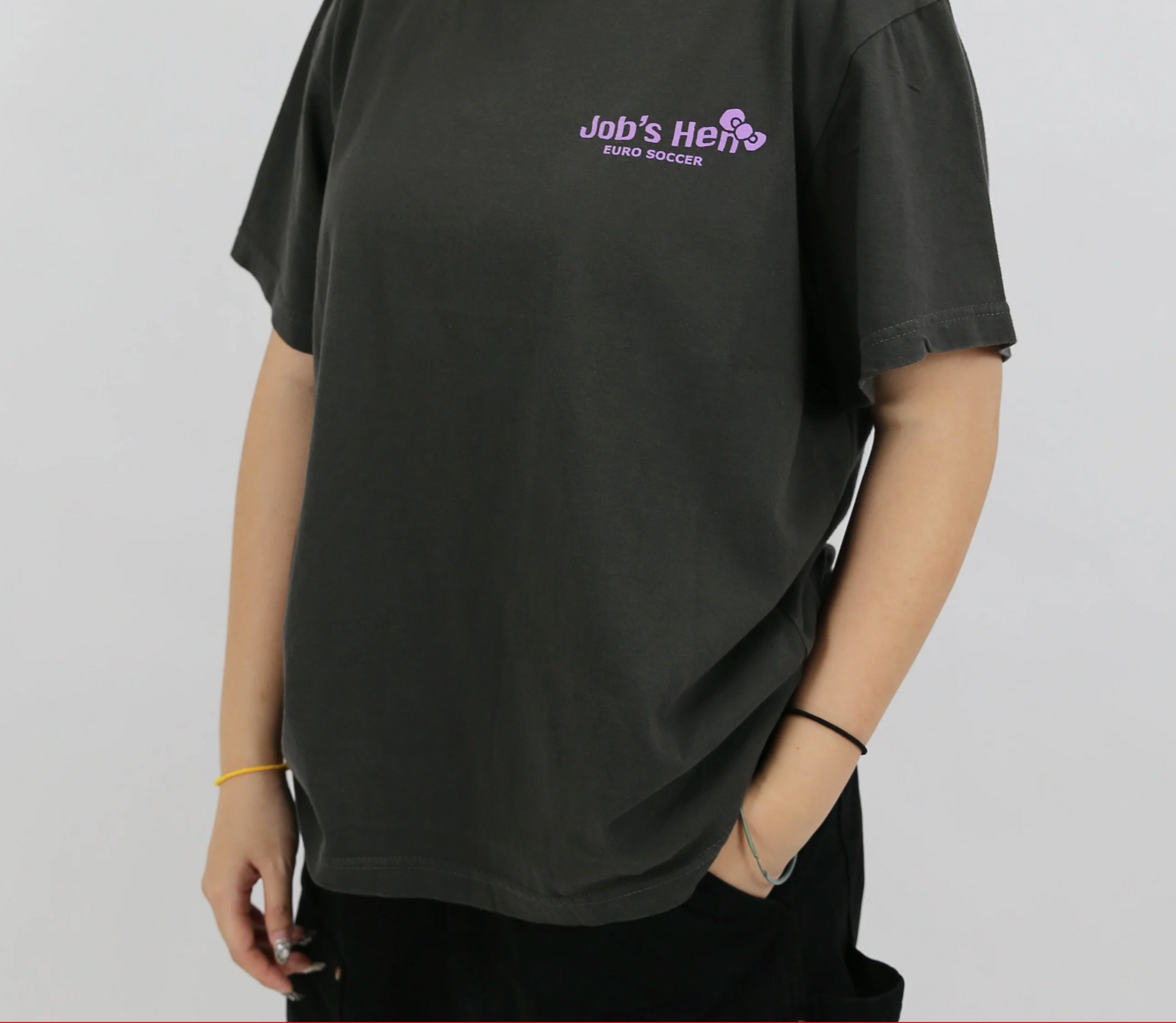 Job's Hen - Cut Meow Tee - The Panic Room