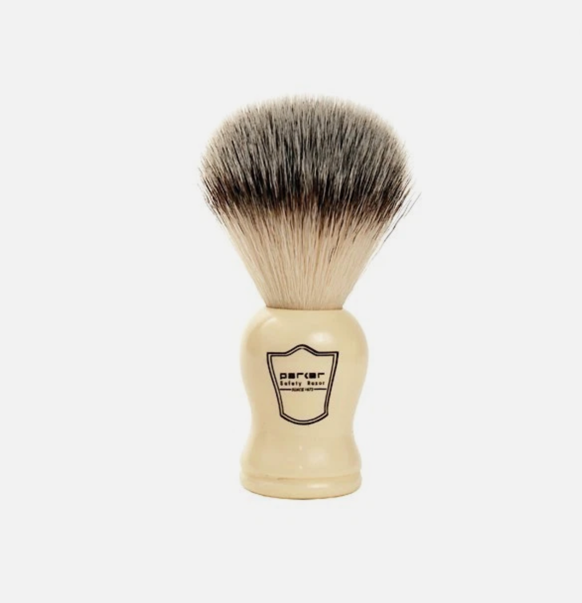 Parker - Synthetic Shaving Brush, Ivory Handle, SYB1 - The Panic Room