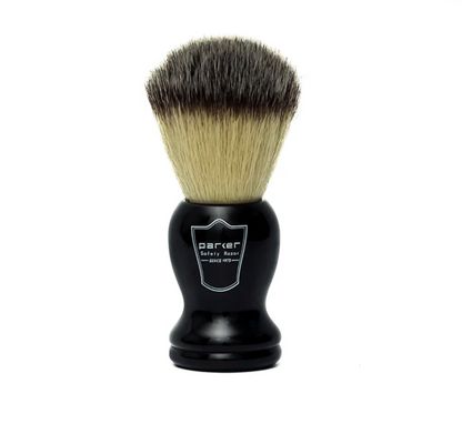 Parker - Synthetic Shaving Brush, Black Handle, SYB2 - The Panic Room