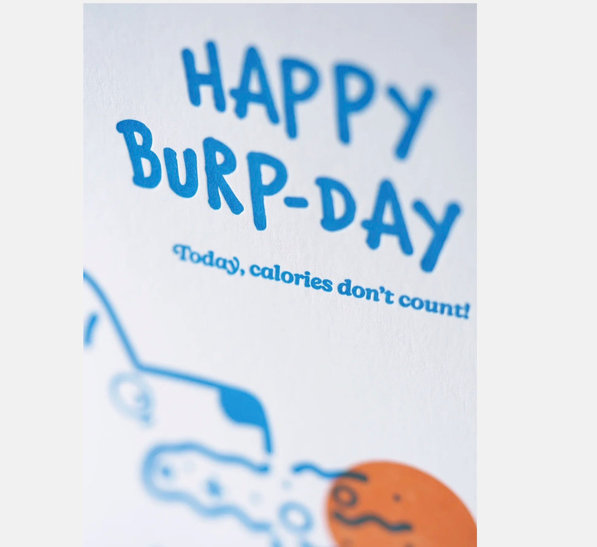 Hrvst.Store - Happy Burp Day Greeting Card, A6, Letterpress
