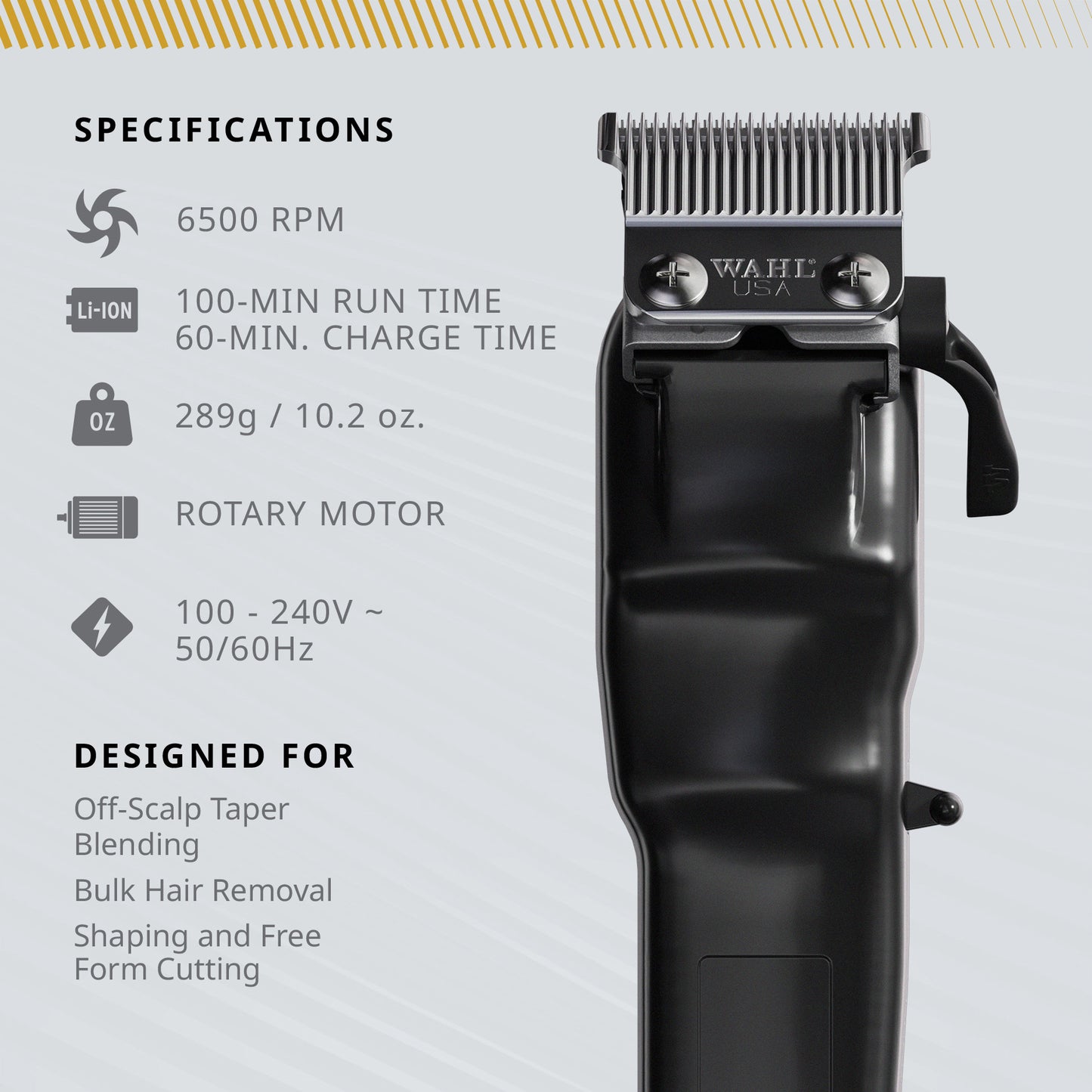 Wahl - Super Taper X, Professional Cord/Cordless Clipper - The Panic Room