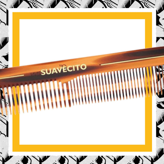 Suavecito - Deluxe Travel Dressing Comb, Amber - The Panic Room