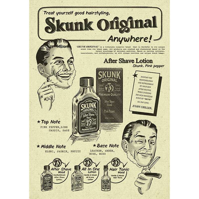 Skunk Original - After Shave, Pink Pepper, 400ml - The Panic Room