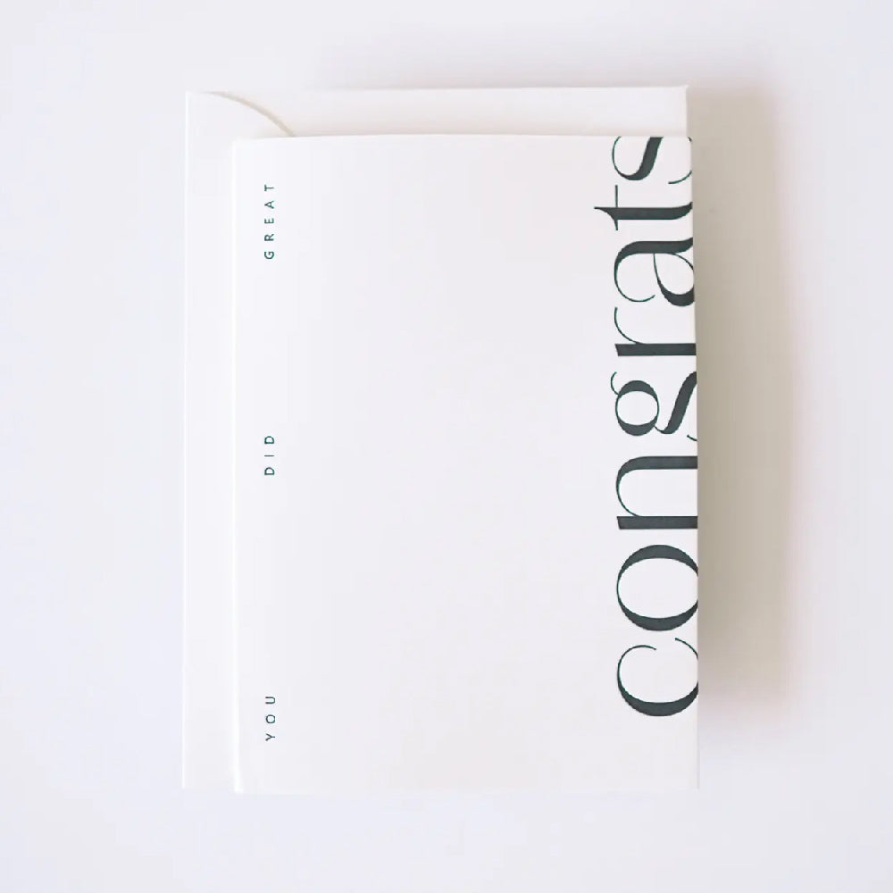 Hrvst.Store - Congrats You Did Great, A6, Letterpress - The Panic Room