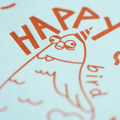 Hrvst.Store - Happy Bird Day Greeting Card, A6, Letterpress