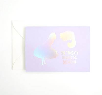 Hrvst.Store - Alice in Wonderland Greeting Card, A6, Letterpress - The Panic Room