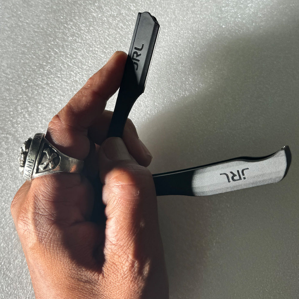 JRL - Magnetic Straight Edge Razor, Black - The Panic Room