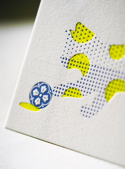Hrvst.Store - Cat Play Postcard, A6, Letterpress - The Panic Room