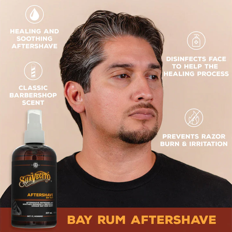 Suavecito - Bay Rum Aftershave, 237ml - The Panic Room