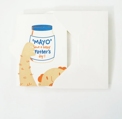 Hrvst.Store - Mayo Father's Day Greeting Card, A6, Letterpress - The Panic Room