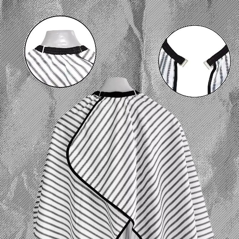 Cutting Cape, Black and White Stripes - The Panic Room