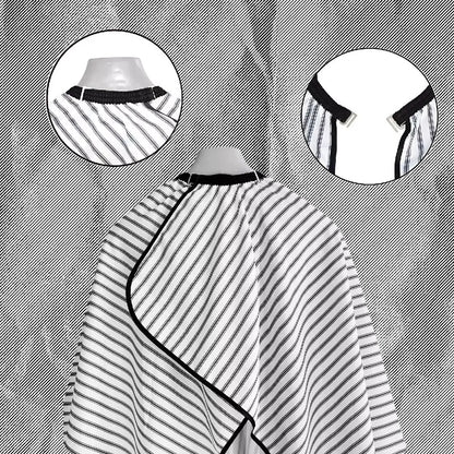 Cutting Cape, Black and White Stripes - The Panic Room