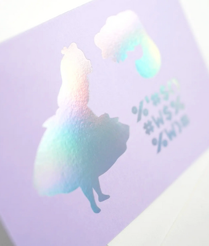 Hrvst.Store - Alice in Wonderland Greeting Card, A6, Letterpress - The Panic Room
