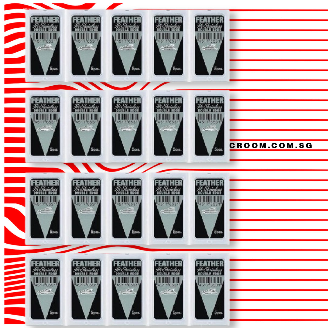 Feather - Double Edge Razor Hi-Stainless, 100pcs
