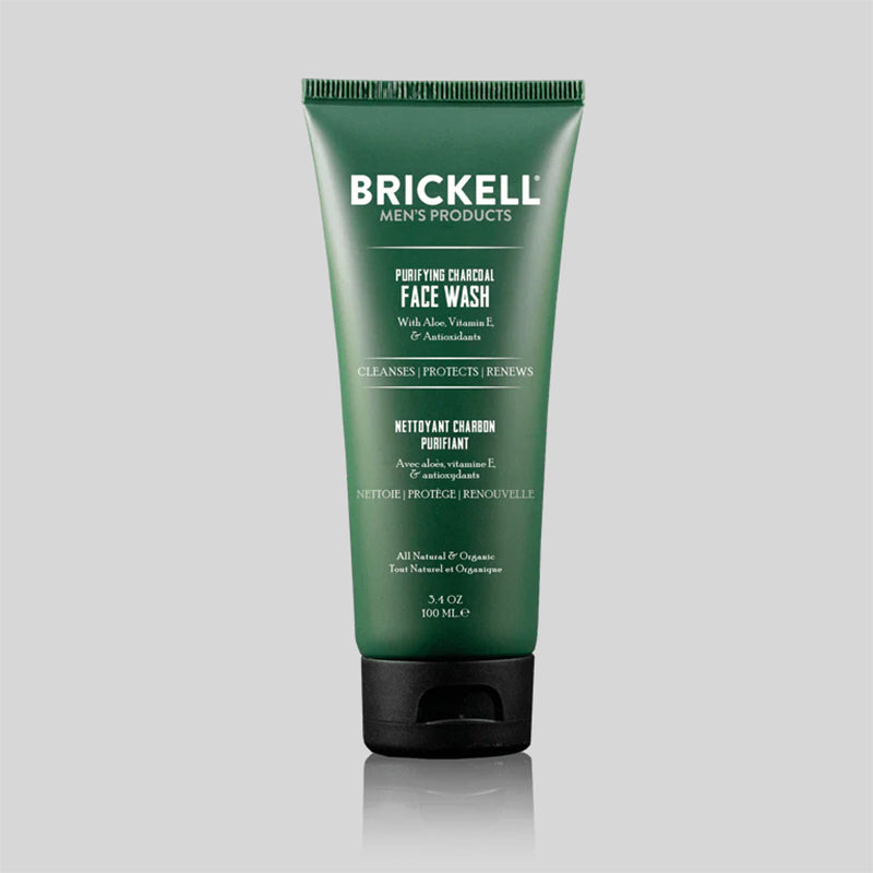 Brickell Men's Products - Purifying Charcoal Face Wash,100ml - The Panic Room