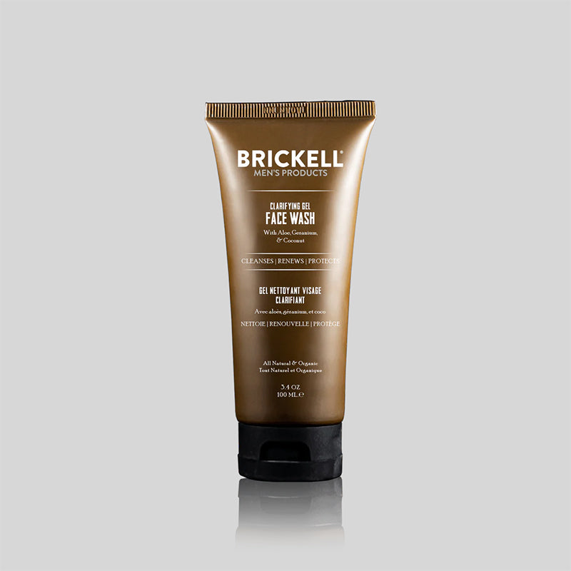 Brickell Men's Products - Clarifying Gel Face Wash, 100ml - The Panic Room