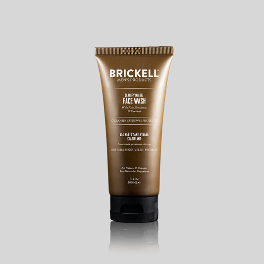 Brickell Men's Products - Clarifying Gel Face Wash, 100ml - The Panic Room