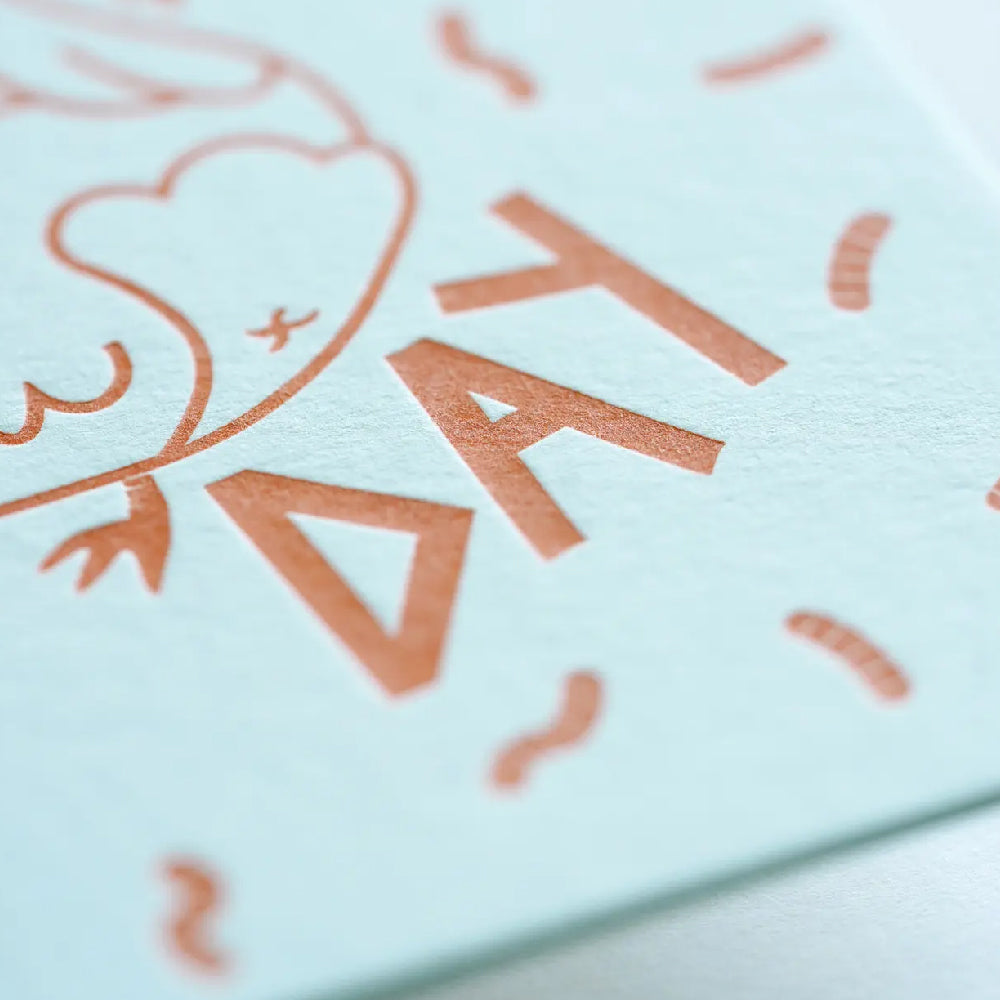 Hrvst.Store - Happy Bird Day Greeting Card, A6, Letterpress
