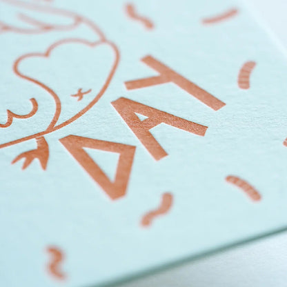 Hrvst.Store - Happy Bird Day Greeting Card, A6, Letterpress