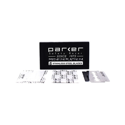 Parker - Premium Platinum Double Edge Blades, 1 pack of 100 blades