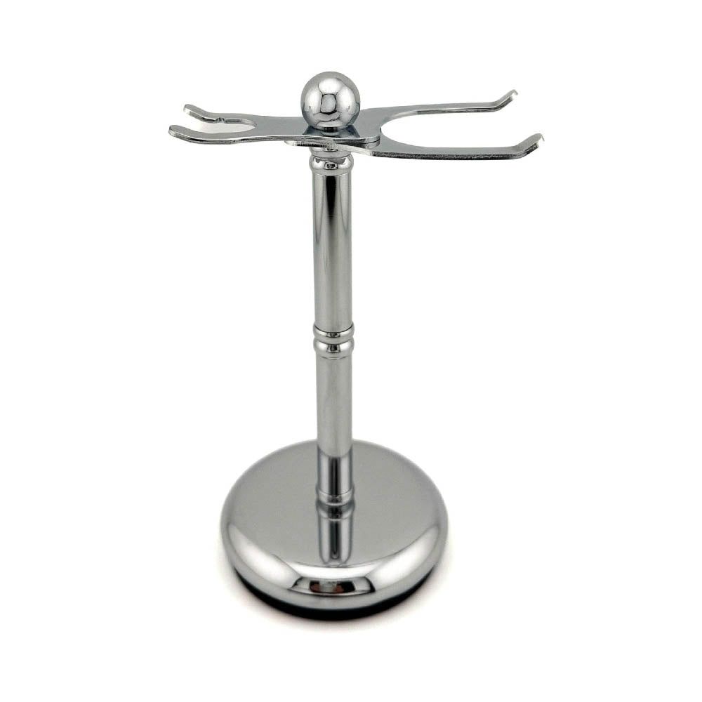 Parker - Safety Razor and Brush Stand, Chrome, Adjustable - The Panic Room