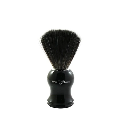 Edwin Jagger - Shaving brush, black synthetic fibre, plastic handle - The Panic Room