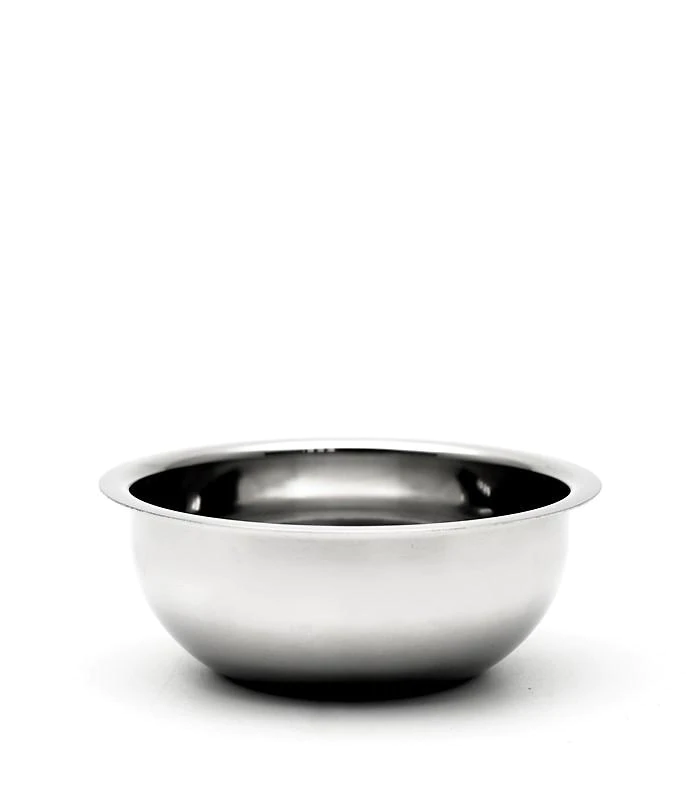 Edwin Jagger - Polished Stainless Steel Shaving Soap Bowl - The Panic Room