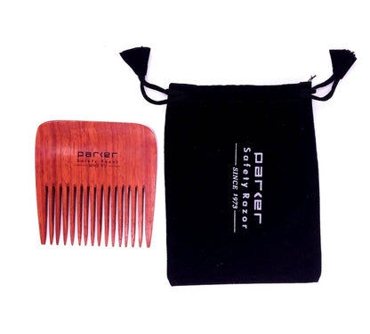 Parker - Wide Tooth Beard Comb, Rosewood - The Panic Room