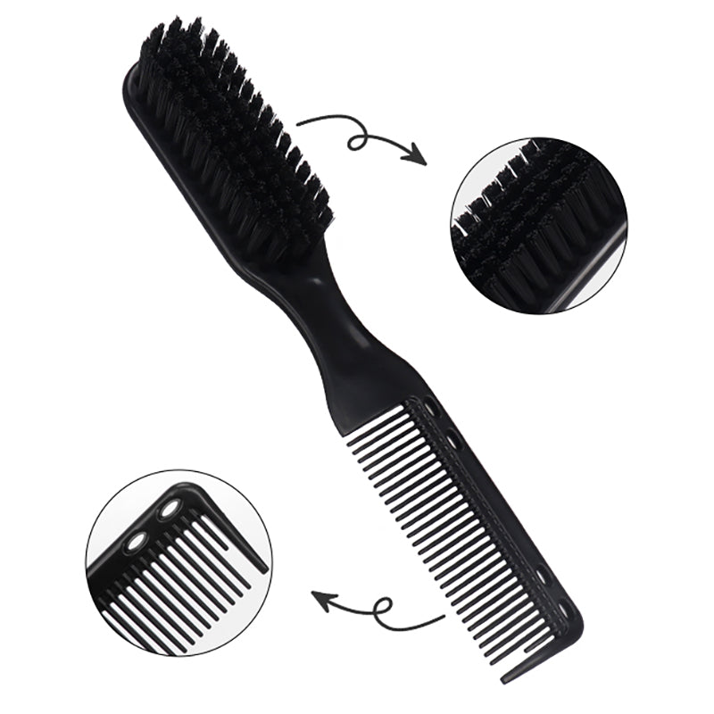 Fade Brush, Double Sided with Comb, Black - The Panic Room