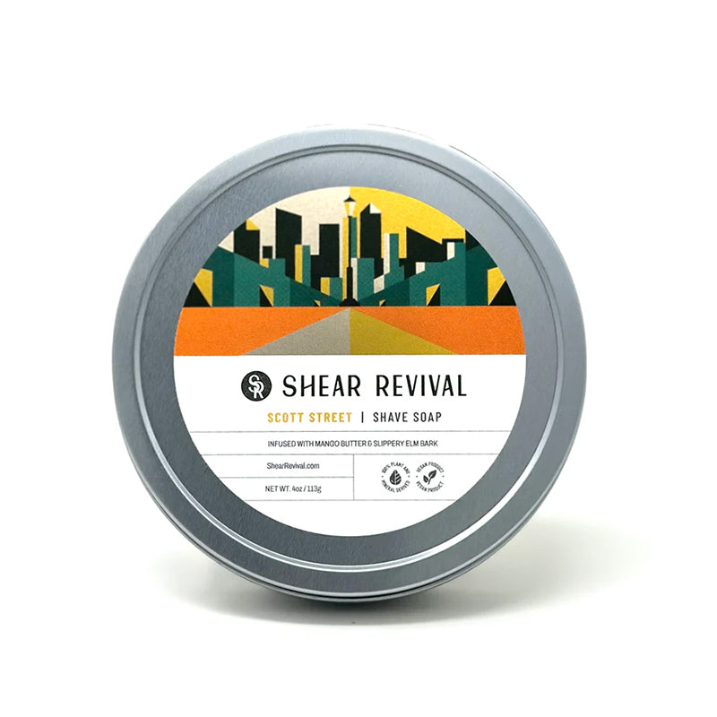 Shear Revival - Scott Street Shave Soap, 113g - The Panic Room